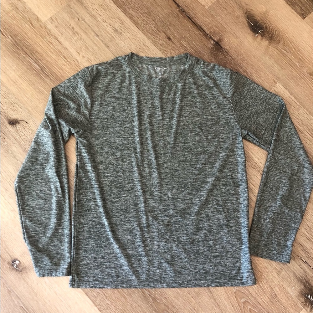 Dry fit Long Sleeve Crewneck Shirt - Heather Green